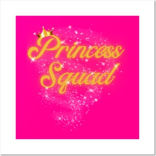 Princess Squad with Crown, Glitter and Pixie Dust Posters and Art